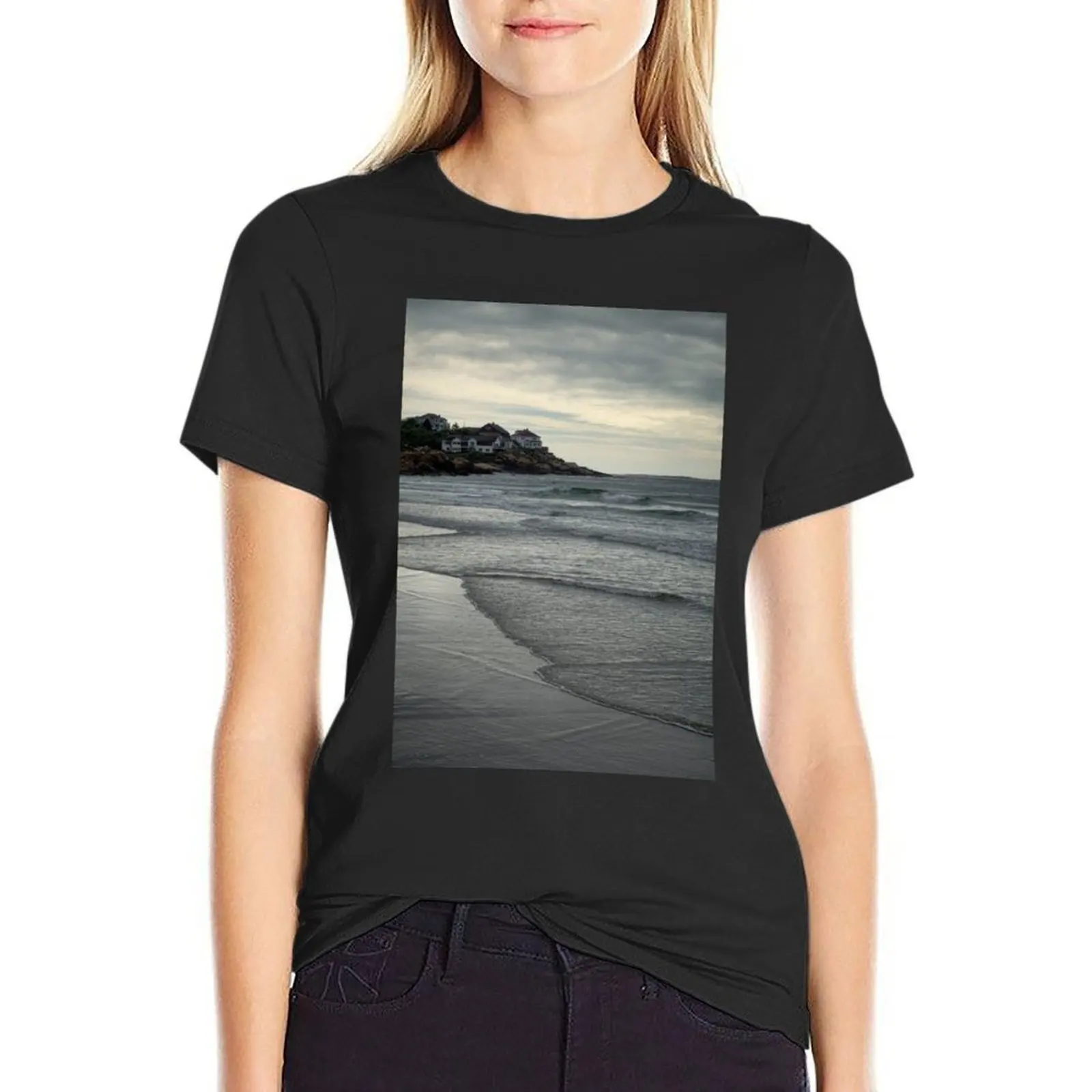

Good Harbor Beach I Color T-Shirt new edition vintage clothes animal print hippie clothes Womens graphic t shirts