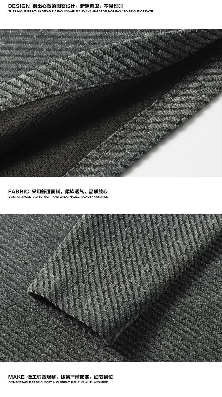 Herren-Polohemd mit Karomuster am Kragen, langärmelig, für den Herbst, aus strukturierter Strickware, lockere Passform, lässiges Oberteil, Kontrastkragen, ideal für den täglichen Gebrauch, Pullover. – Detail 14