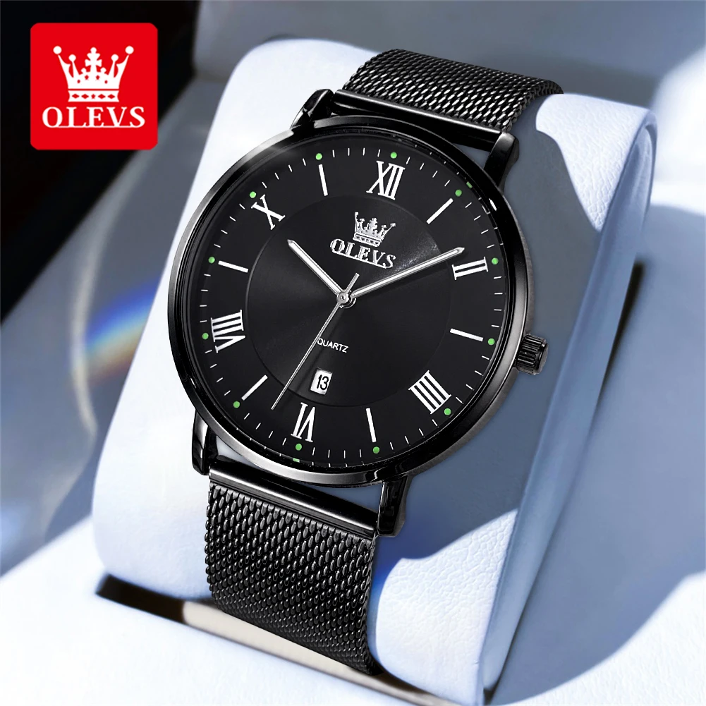 OLEVS Brand Fashionable Ultra-Thin Single Calendar Quartz Watch Hot Selling Men's Watch Men's Model 5623