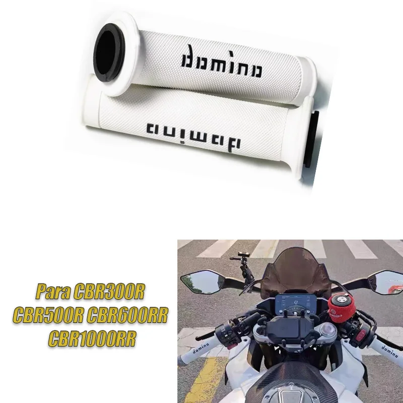 Universal Domino Rubber Handlebar Grips for Honda CBR300R CBR500R CBR600RR CBR1000RR Motorcycles,