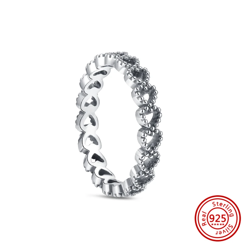Bestseller 925 Sterling Silber Original Ring Pfeil Zirkon Flügel Liebe Klassisches Design DIY Stapelbar Damen Schmuck Mode Party Geschenk – Detail 1