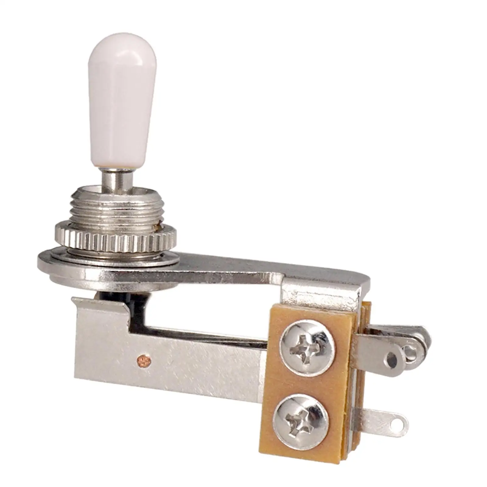 5xRight Angle Toggle Switch 3 Way Switch Electric Guitar Silver and White