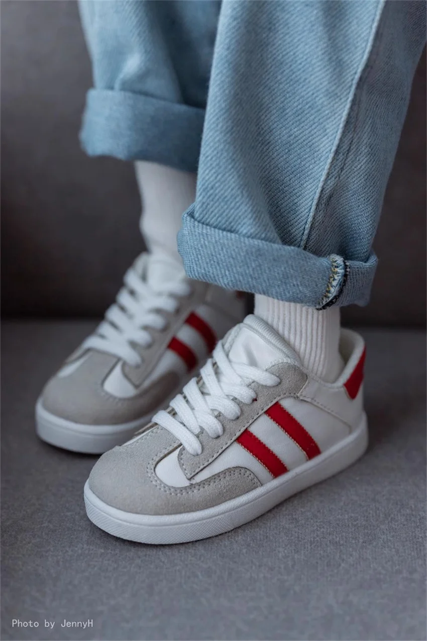 BJD/SD Doll Shoes In Stock MDD Boys 1/3 1/4 1/6 Girls Daily Exercise Simple Casual Sports Red Blue Board Shoes Doll Accessories