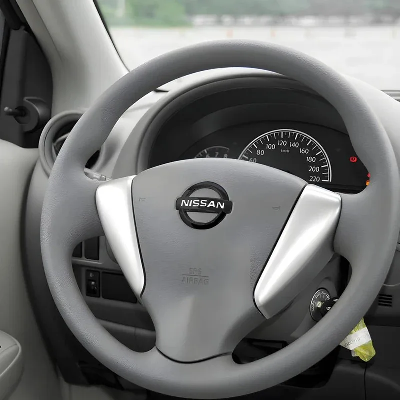 عجلة توجيه سيارة حلقة غطاء الكسوة لاصقة تزيين لنيسان قاشقاي J11 J10 فيرسا جوك ركلات باترول Y62 مارس X-trail T32