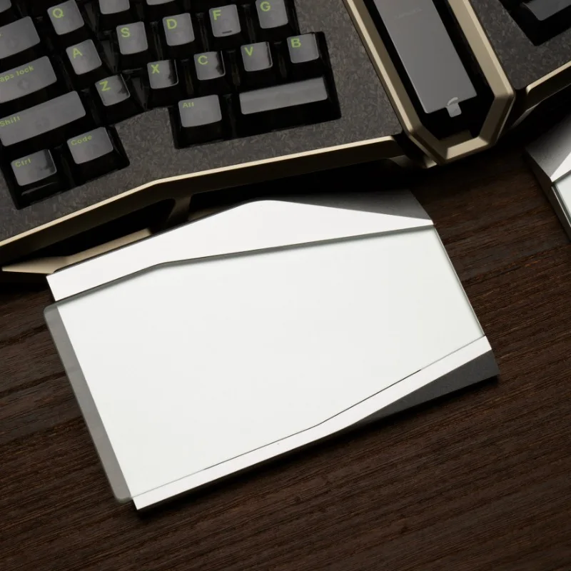 Imagem -03 - Mifuny-personalizado Metal Cnc Dividir Teclado Mão Resto Ergonômico Alumínio Liga Pulso Resto para o Jogo Acessório Teclado Mecânico