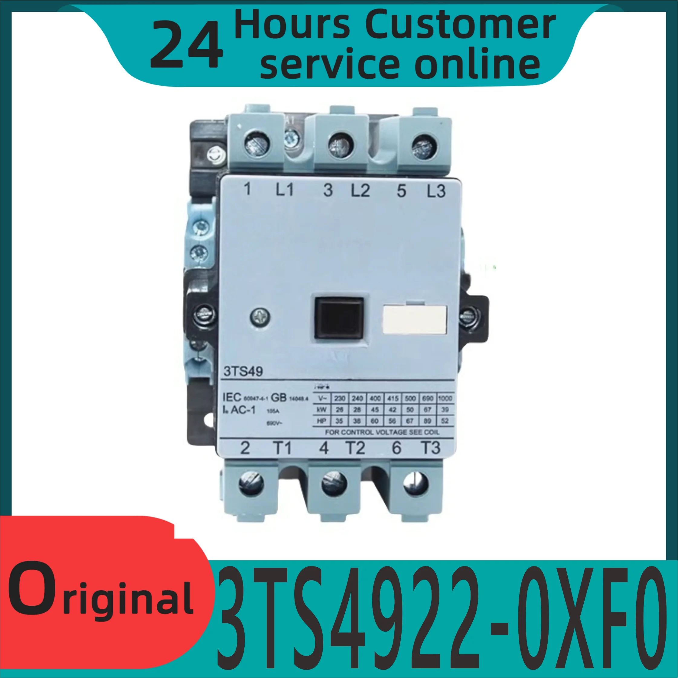 

New original 3TS49 low-voltage AC contactor 3TS4922 3TS4922-0XF0 2 open 2 close 110V