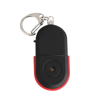 Top Deals Mini Anti-Lost Whistle Key Finder Wireless Alarm Smart Tag Key Locator Keychain Tracker Whistle Sound LED Light Tracke