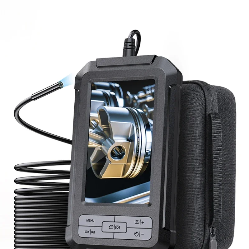 HD Camera with Screen Endoscope Industrial Sewer Pipe Car Repair Inspection Engine Visual Detector