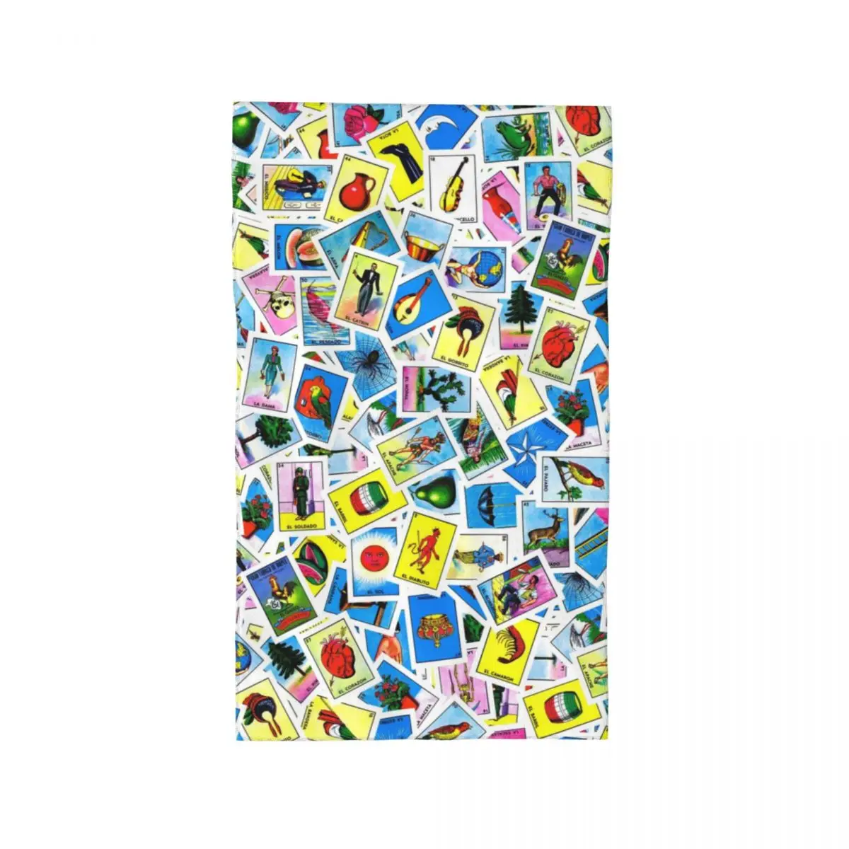 

Loteria Card Mexican Bingo Lottery Face Towel Personalized Super Soft Cotton Bath Towels