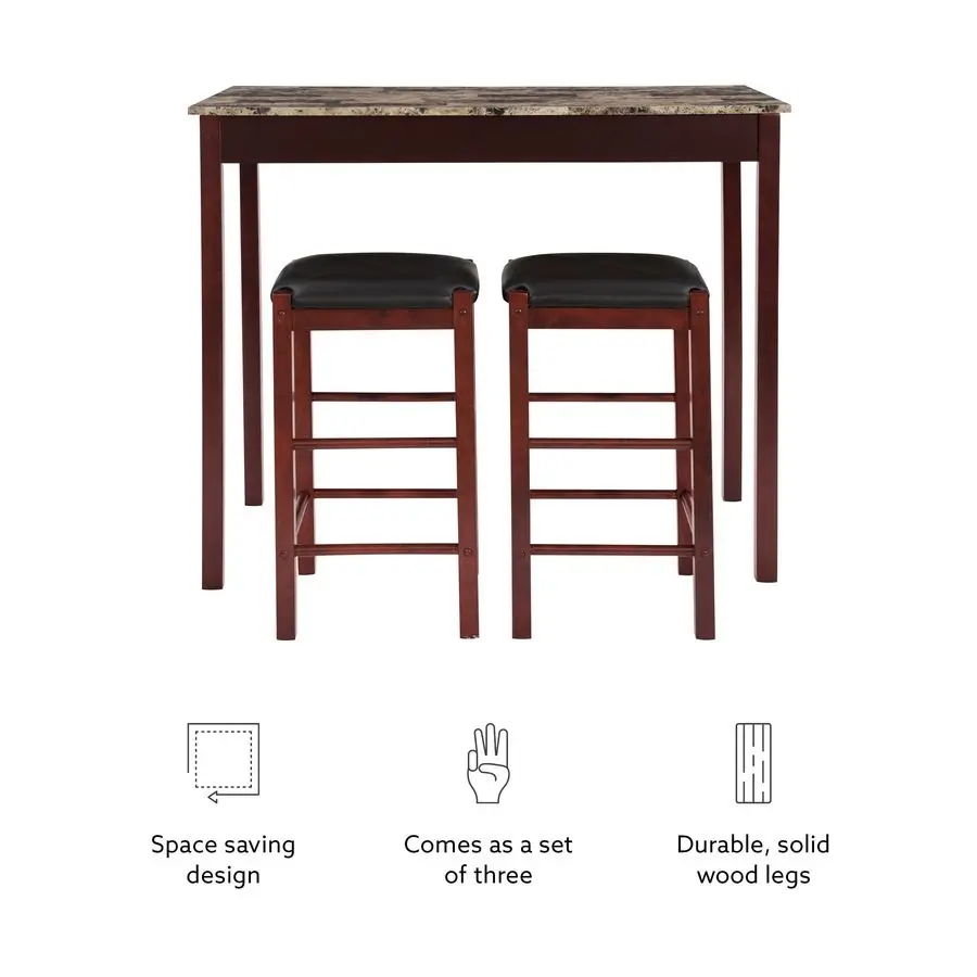 Brown 3Piece Table …