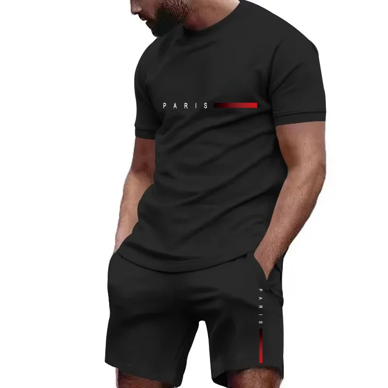 

Men's sportswear set, fashionable casual breathable sportswear, popular new high-quality set, men's clothing clearance