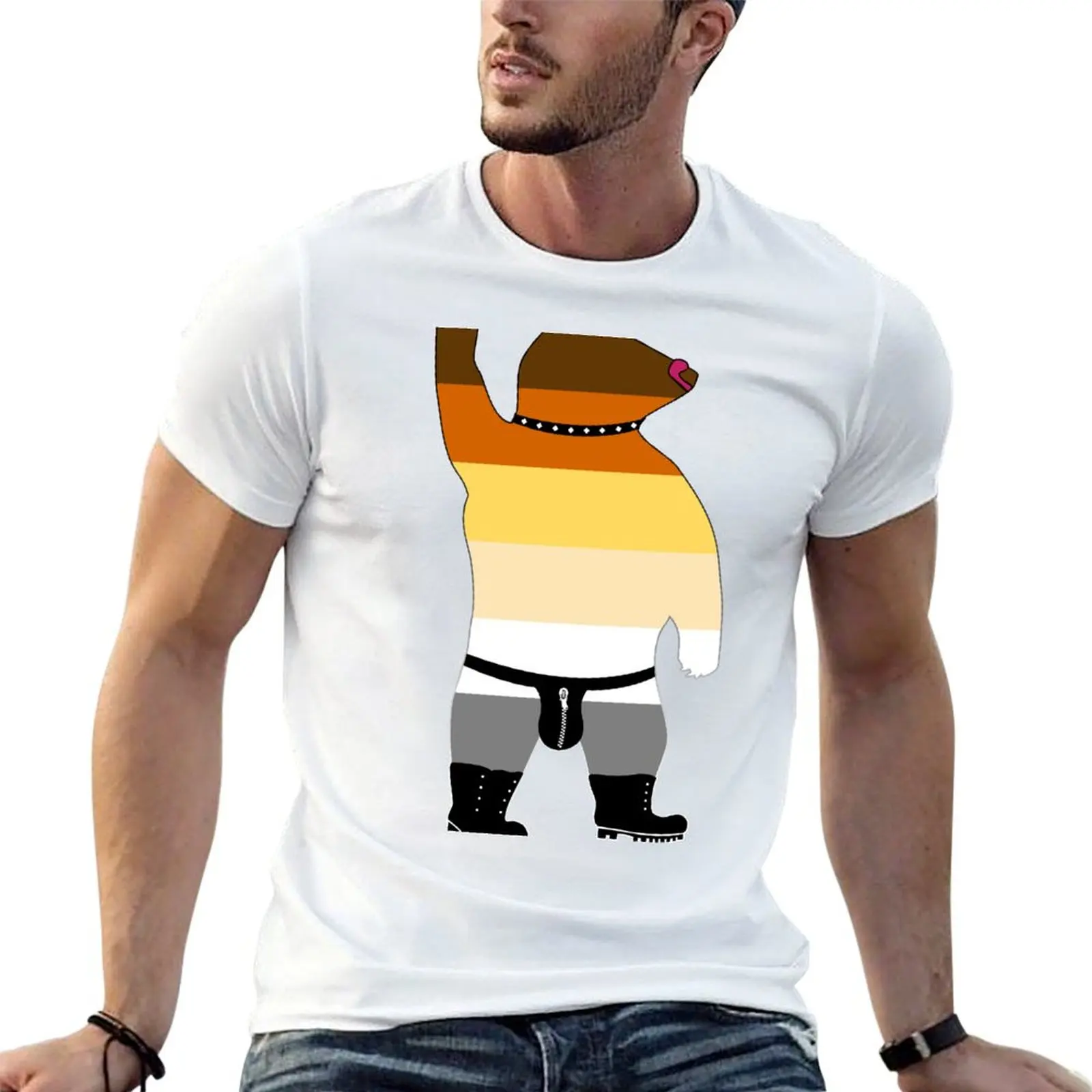 

gay bear T-Shirt man t shirt summer t shirts with prints T-Shirt