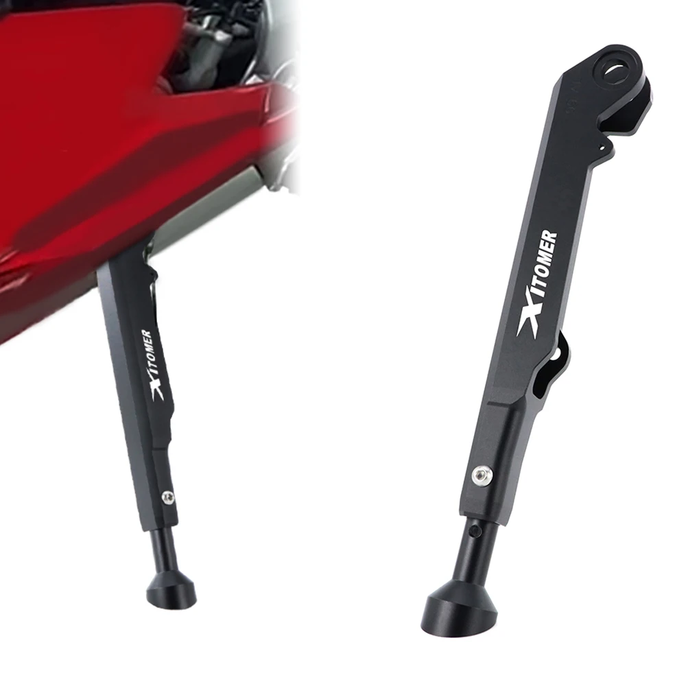 

For Ducati Panigale 899 959 1199/R/S 1299 / R V2 Streetfighter V2 Motorcycle Aluminum Adjustable Side Stand Holder Kickstand