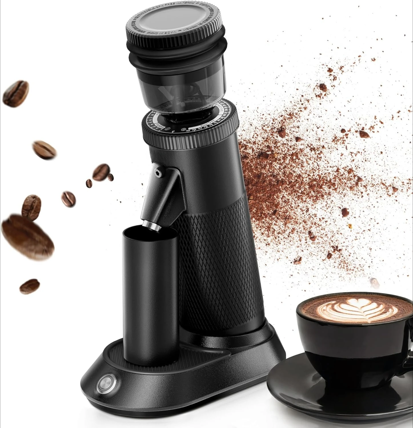 

G5 Single-Dose Espresso Grinder with Conical Burr, Magnetic Dosing Cup, Metal Housing, Dual-Speed Adjustment, Free Shipping