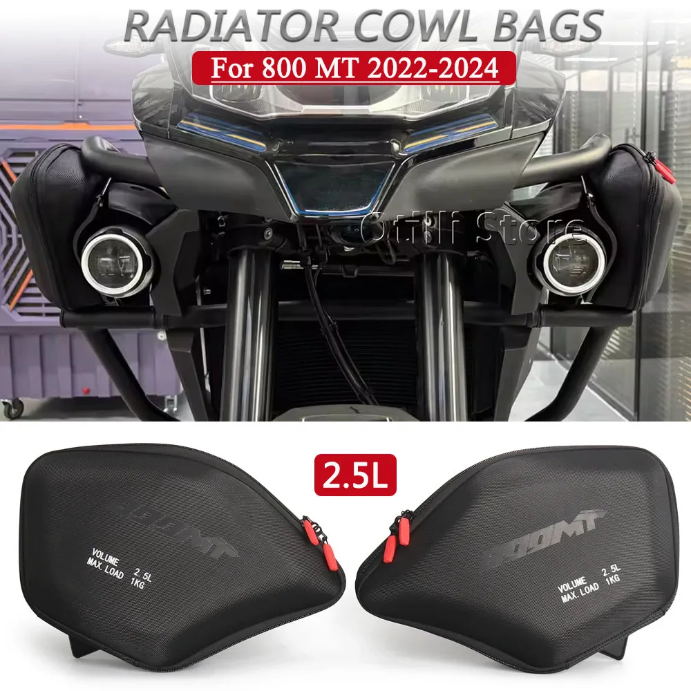 

800MT New Motorcycle Accessories Fairing 2.5L Radiator Cowl Bag Waterproof Tool Bag Kit For CFMOTO 800MT MT800 CF800MT 2022-2025