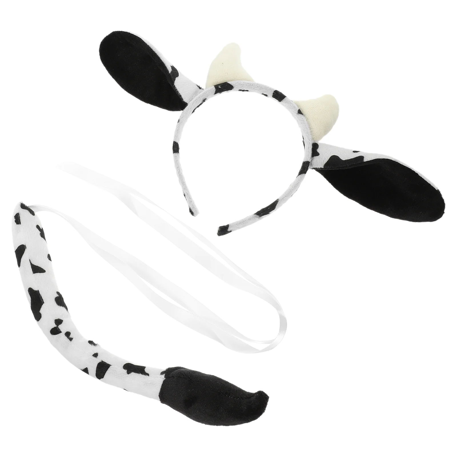 

Cow Ears Costume Cartoon Animal Headband Halloween Stage Performance Supplies Tail