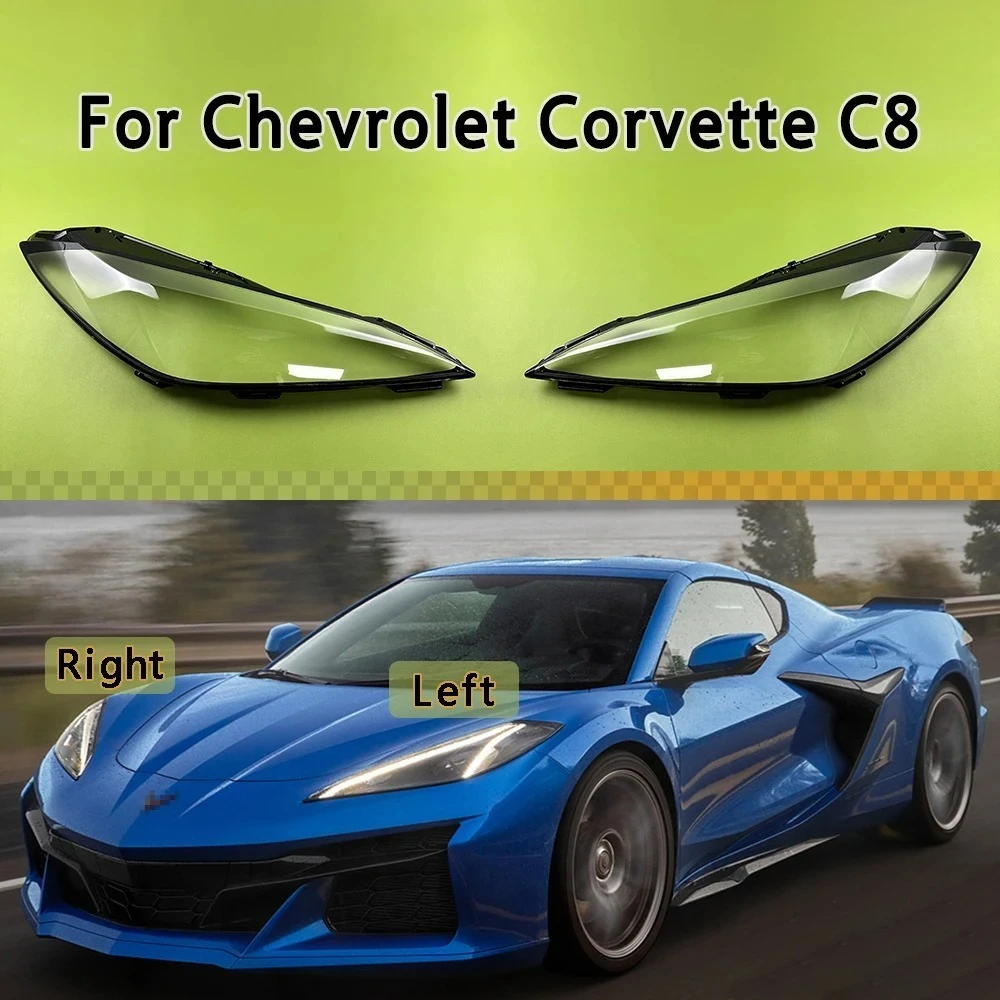 

Front Headlamp Lamp Cover Headlight Shell Transparent Lens Replace The Lampshade Compatible For Chevrolet Corvette C8