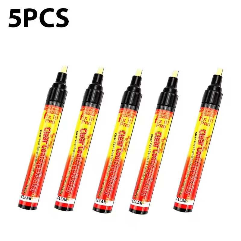 

MOBIDEA, 5 шт., автомобильная прозрачная ручка для ремонта царапин, универсальная, подходит для всех моделей автомобилей, эффективная легкая фиксация царапин