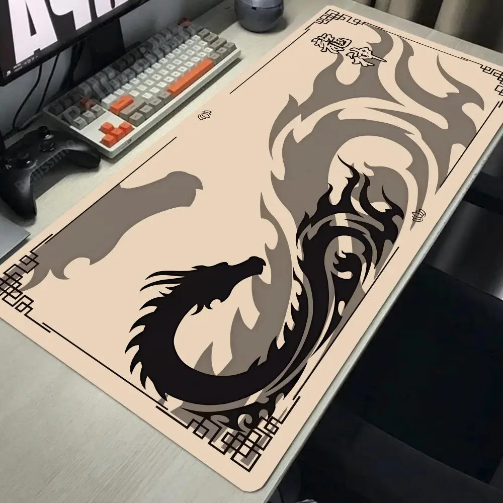 

New Japanese Dragon Large Gaming XXL 1200x600mm Keyboard Gamer Mouse Pad on The Table Speed Desk Mat Anime E-sports Mouse Mats