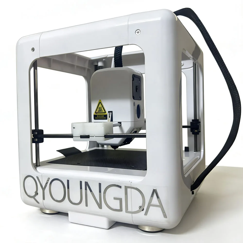 QYOUNGDA Desktop Mini 3D Printer Support PLA TPU 1.75mm Suite for Family Use DIY Lover Print Size 3.5 x 3.9 x3.9inch