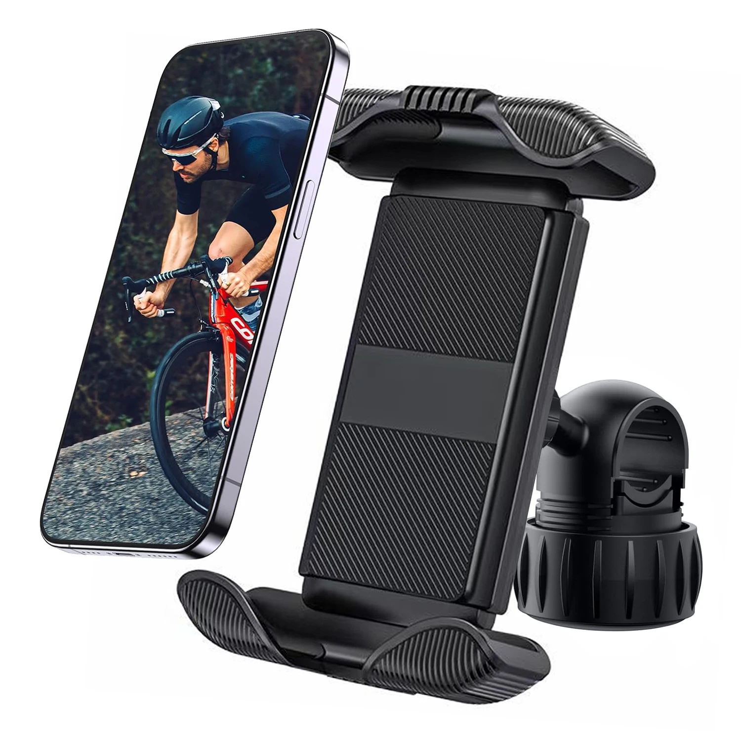 Bike Phone Holder, [2025 Upgrade] Motorcycle Phone Mount, Bicycle Phone Holder, Handlebar Phone Mount, Dirt Bike Ebike Accessori
