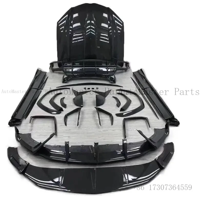 Carbon Fiber Car Design Body Kit for Lam U Front Lip Rear Bumper Lip Side Skirt Engine Hood