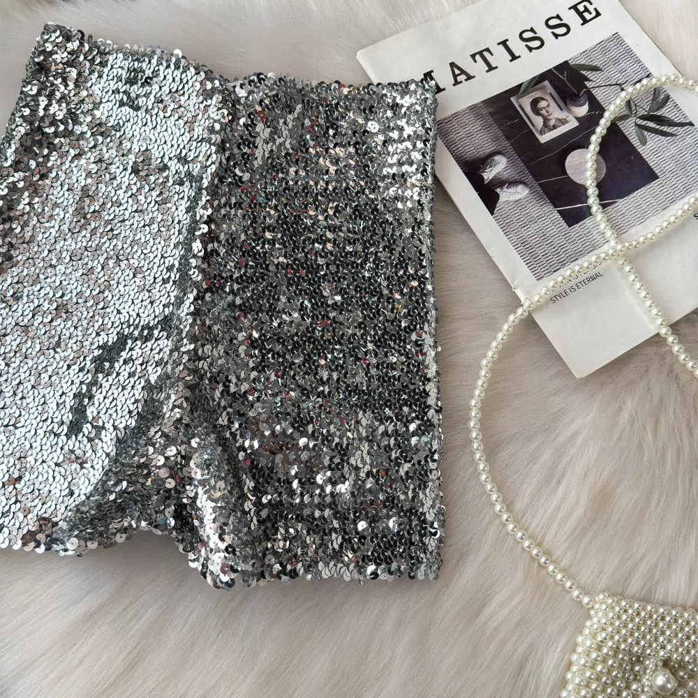 Shinny Sequins Short Pants Women Hot Summer High Waisted Female Booty Shorts Sexy Girl Streetwear Y2k Short Pants Dropshipping