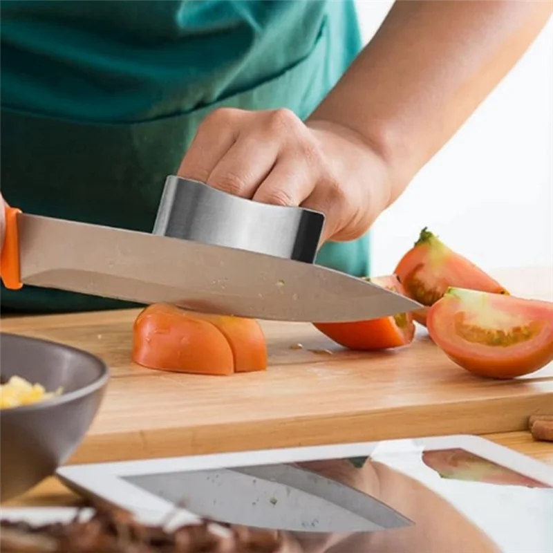 ABKJ-Stainless Steel Finger Guard, Multifunctional Finger Protector Finger Guard For Cutting Kitchen Tool