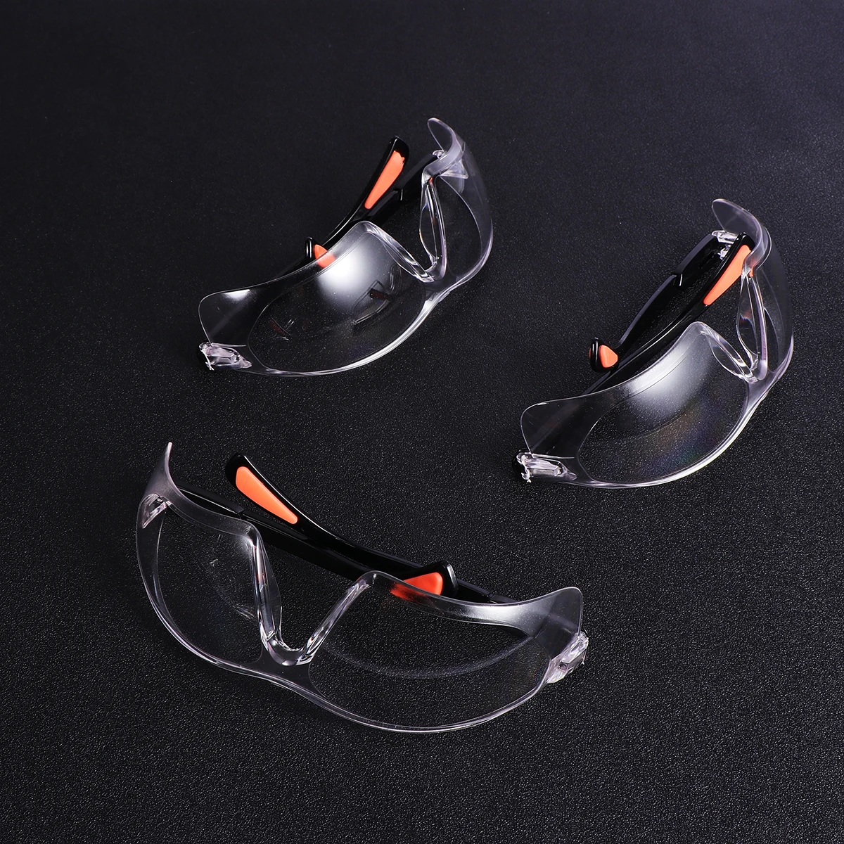 

3pcs Disposable Clear Goggles Protective Eyeglasses Spittle Baffles Outdoor Riding Glasses for Women Men