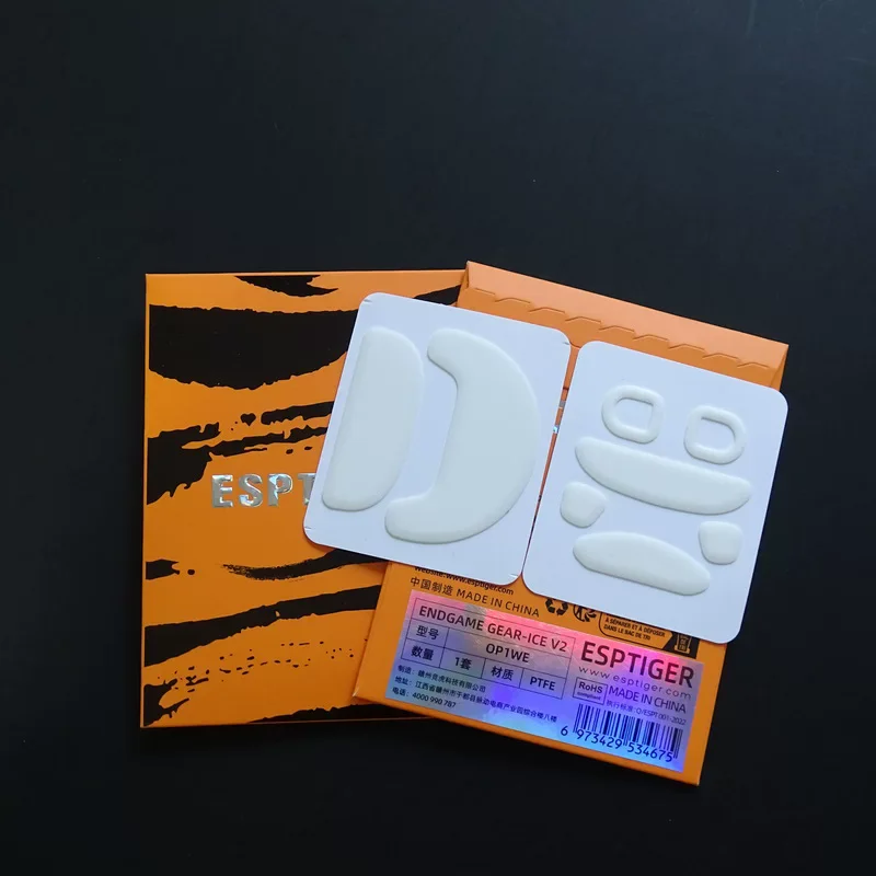 1 Pack Original Esptiger ICE V2 Mouse Skates For ENDGAME GEAR OP1WE Mouse White Arc Esports PTFE Mice Feet Glides