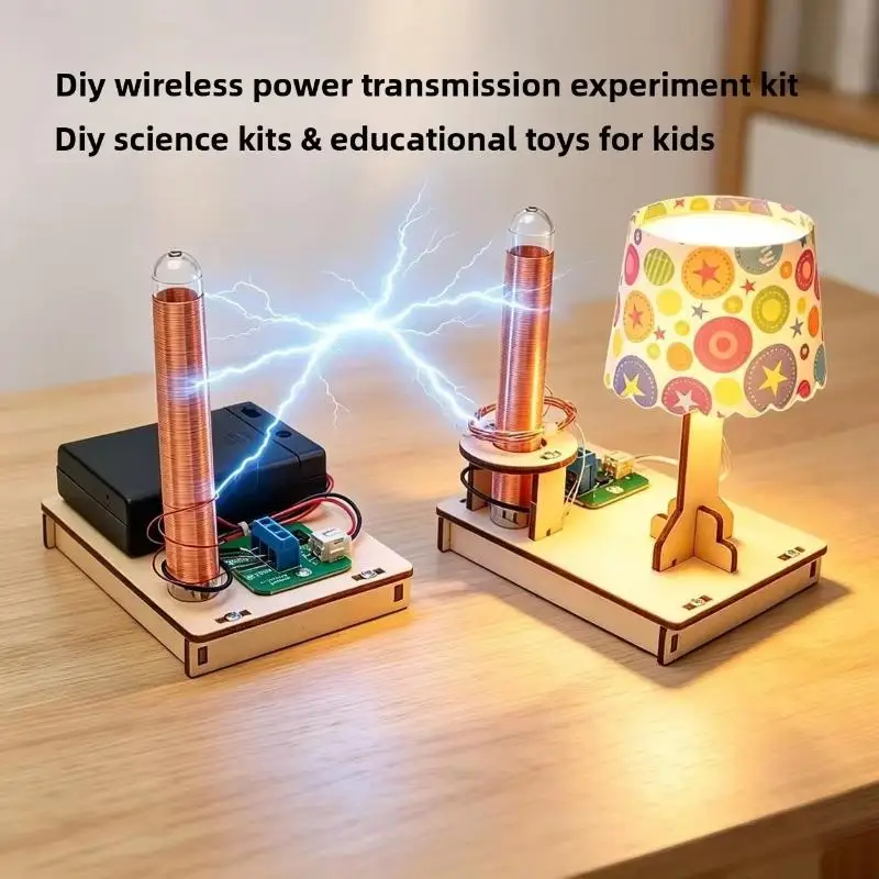 DIY Wireless Power Transmission Component Science Experiment Toys Kids STEM Education Gifts for School Projects