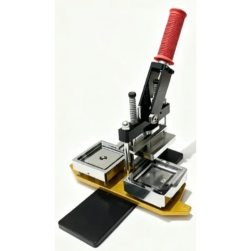 Rotary 63.5mm Square Tin Fridge Magnet Making Machine No‑Installation With Mold DIY Custom Refrigerator Magnet Press Maker