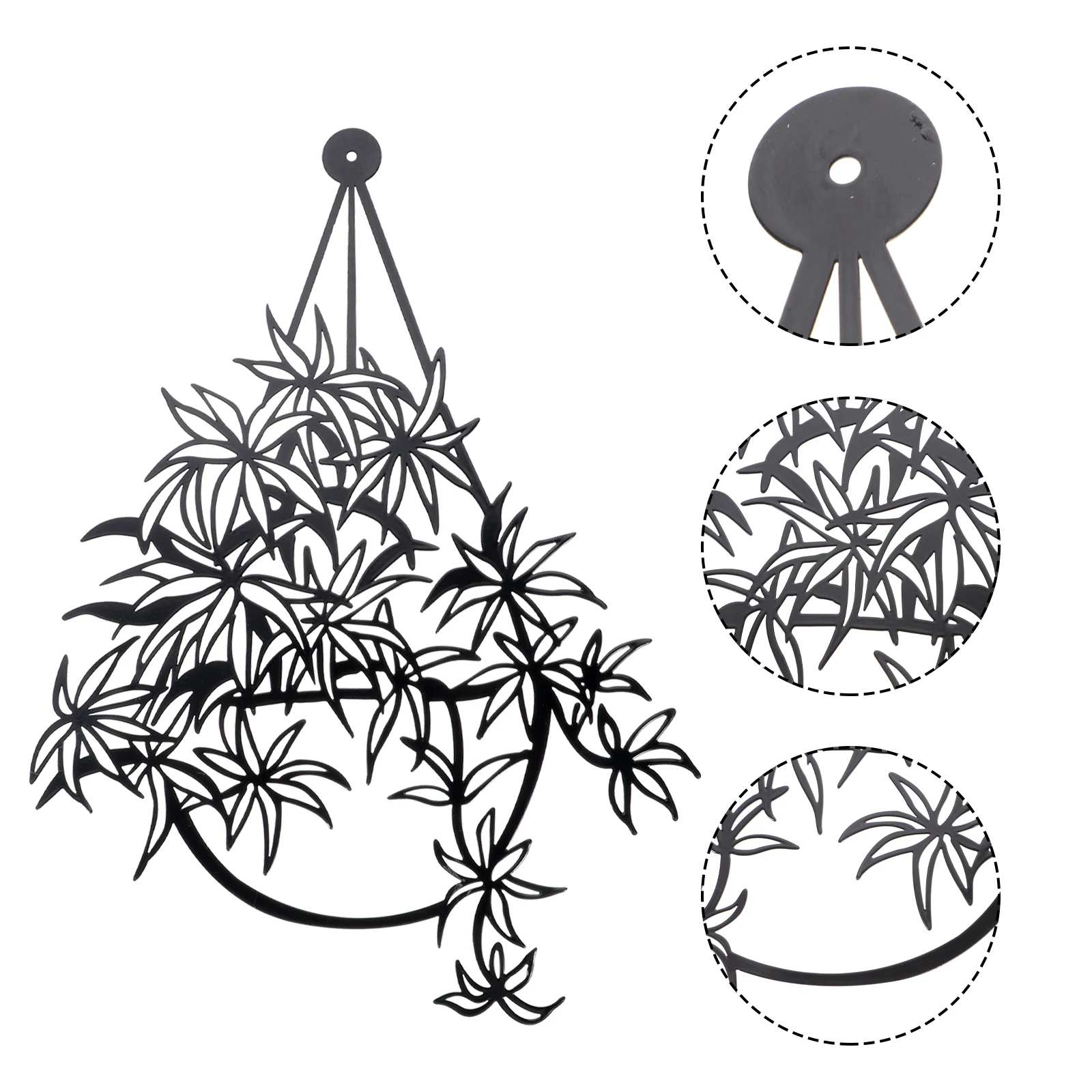 

Metal Wall Decor Hanging Flower Iron Sculpture Bathroom Balcony Garden Decoration Miniature Models Display