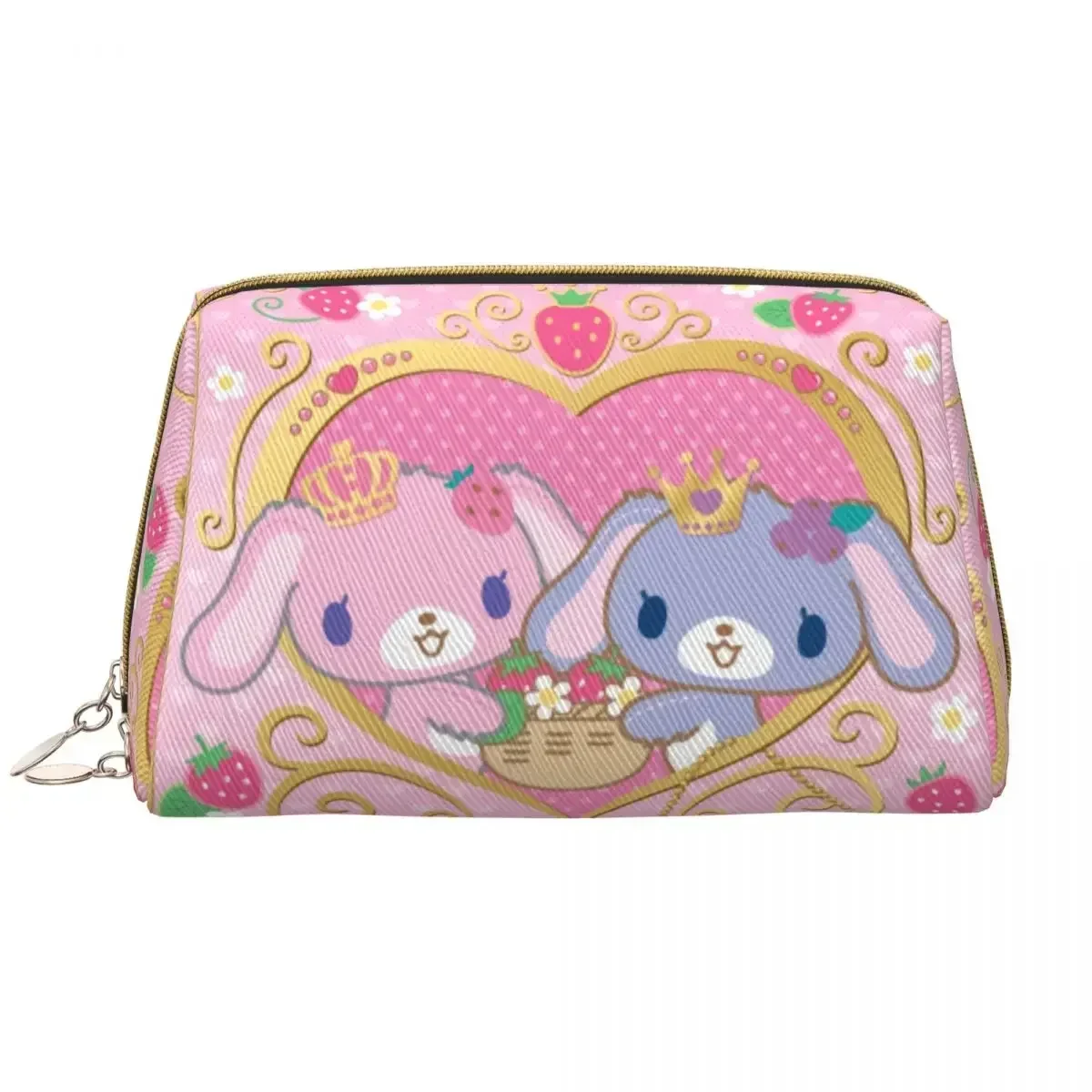 Custom Anime Manga Sugarbunniess Toiletry Bag Cartoon Twin Rabbits Cosmetic Makeup Organizer Lady Beauty Storage Dopp Kit Case