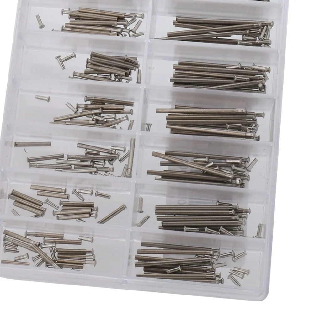 Professional Metal Spring Bars Pins Rivet Ends for Watch Band Clasps Friction Pressure Tubes Seven to Twenty Six