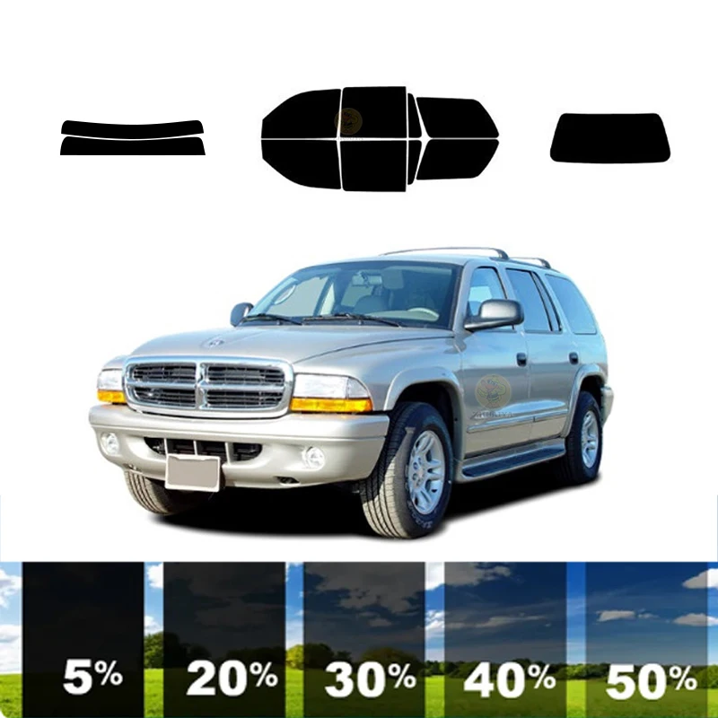 

precut Removable Window Tint Film For Car 100% UVR 5%-35%VLT Heat Insulation Carbon ﻿For DODGE DURANGO 4 DR SUV 1998-2003