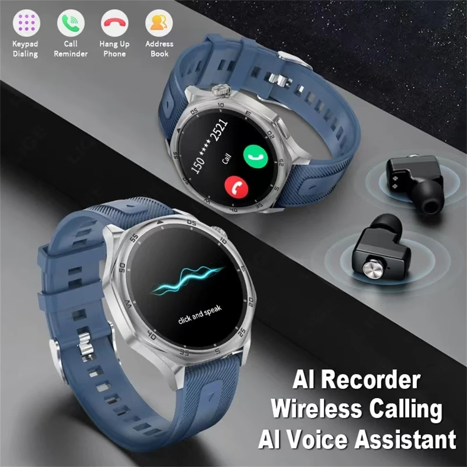 GT5 Pro Smart Watch 1.53 Inch HD AMOLED Screen NFC GPS TrackerBluetooth Call Health Monitoring Watch Men Women Watch NEW 2025