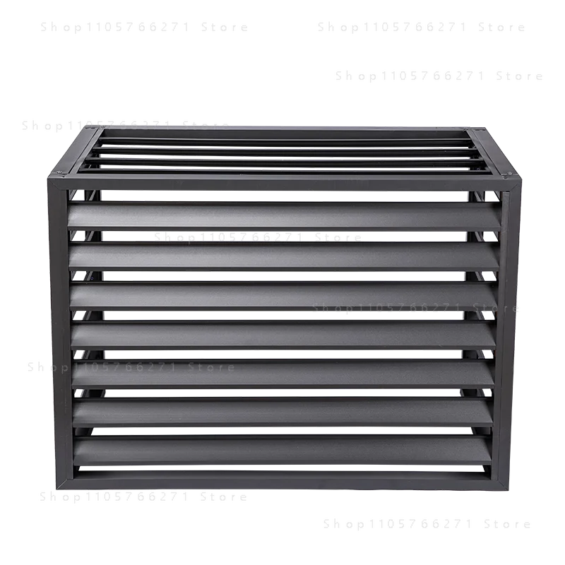 Aluminum alloy air conditioner outer machine cover louver outdoor machine protective cover rainproof vent louver electric/manual