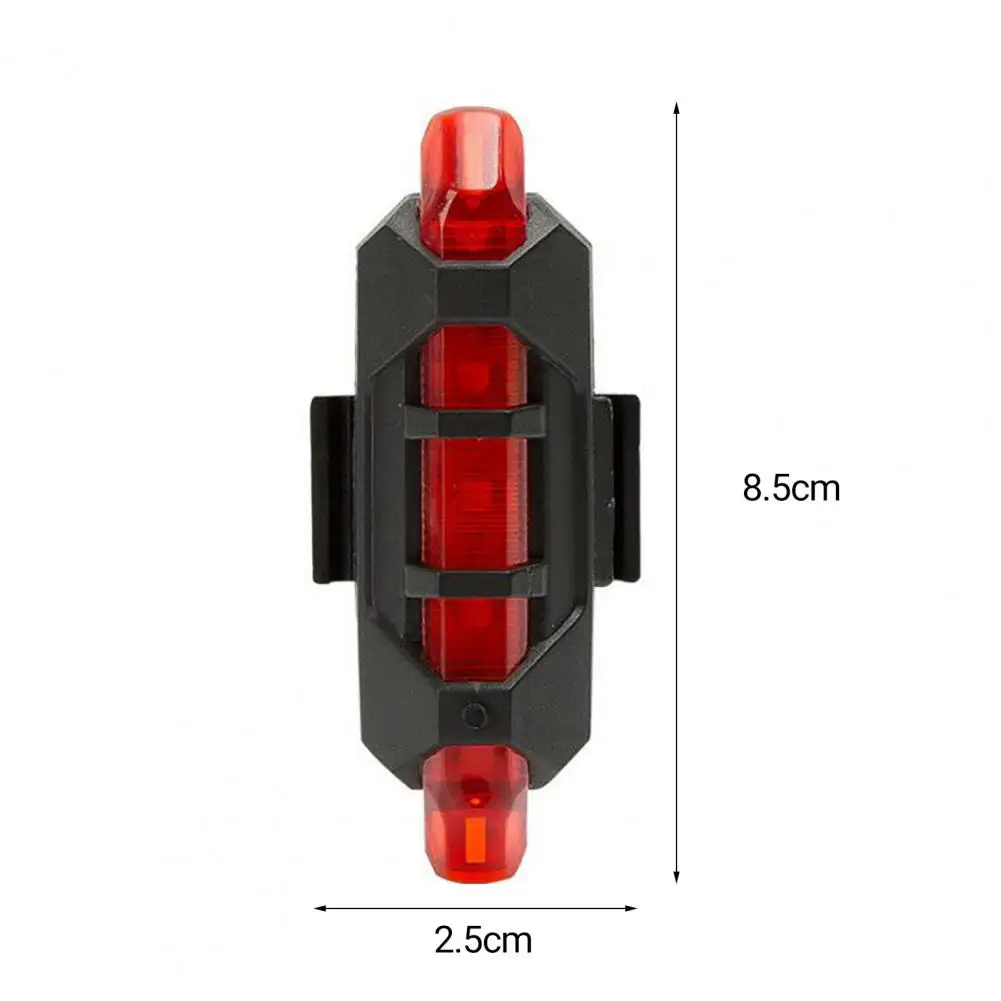 Bicycle Rear Light Waterproof USB Rechargeable LED Safety Warning Lamp Bike Flashing Accessories Night Riding Cycling Taillight