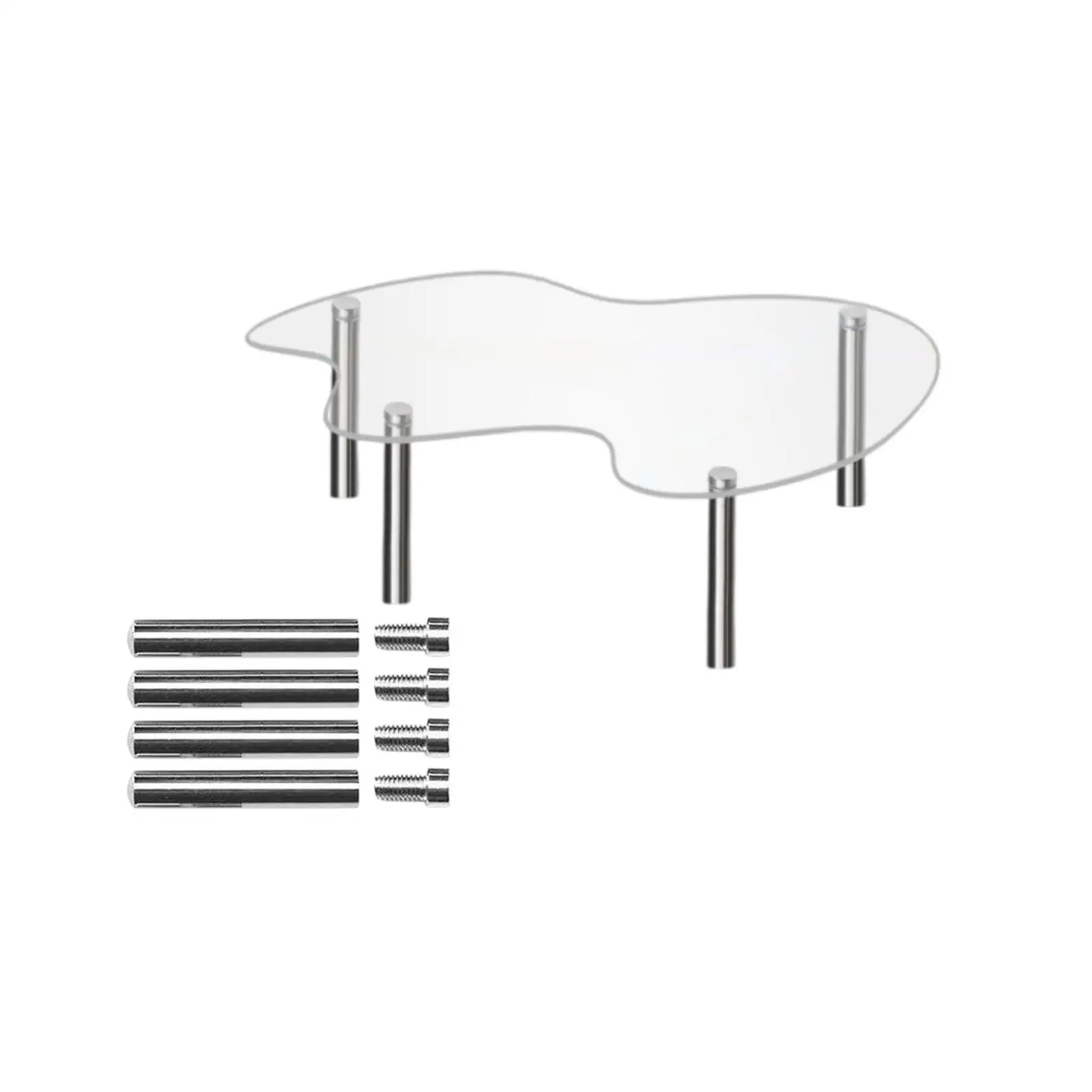 Acrylic Display Riser Jewelry Display Riser Shelf Cake Display Rack Space Saving