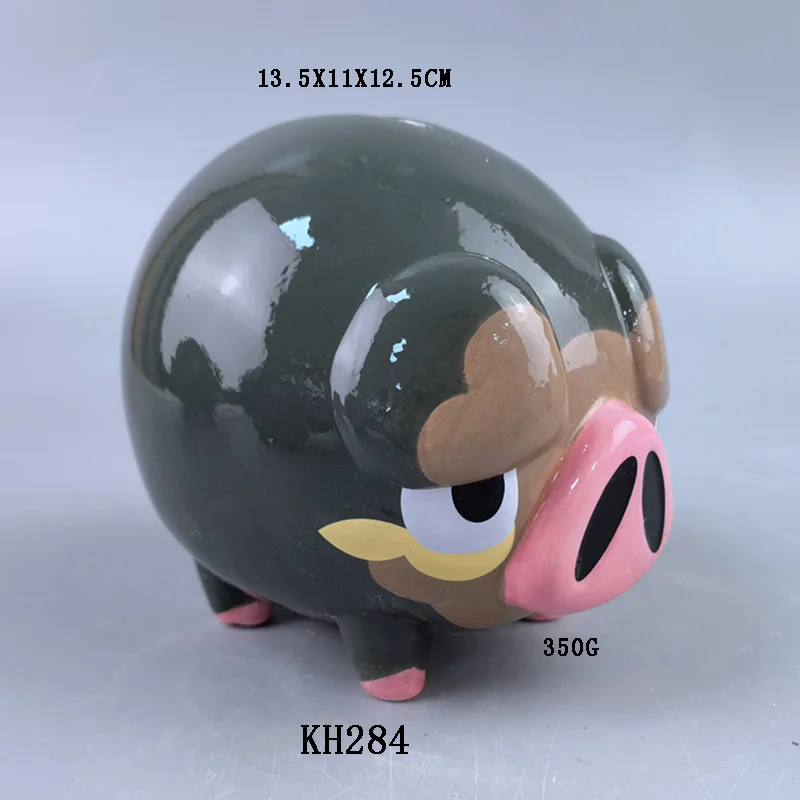 Tirelire cochon coffre-fort caché créatif en céramique fusée tirelire cadeau économie d'argent chat/