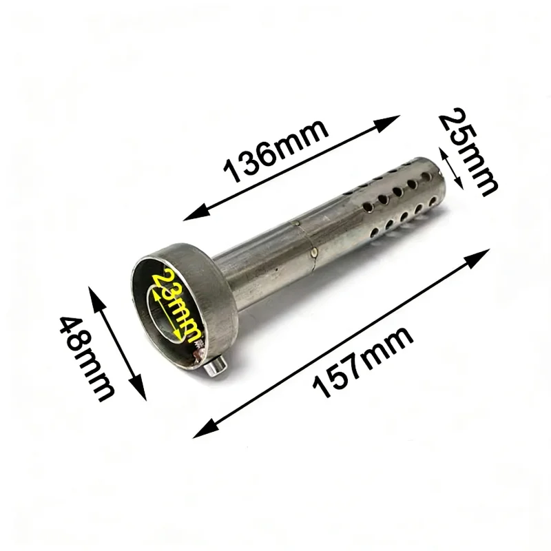 Universeller 48-mm-Motorrad-Auspuffschalldämpfer, abnehmbarer DB-Killer-Schallreduzierer für Honda Yamaha, Geräuscheliminator – Detail 12