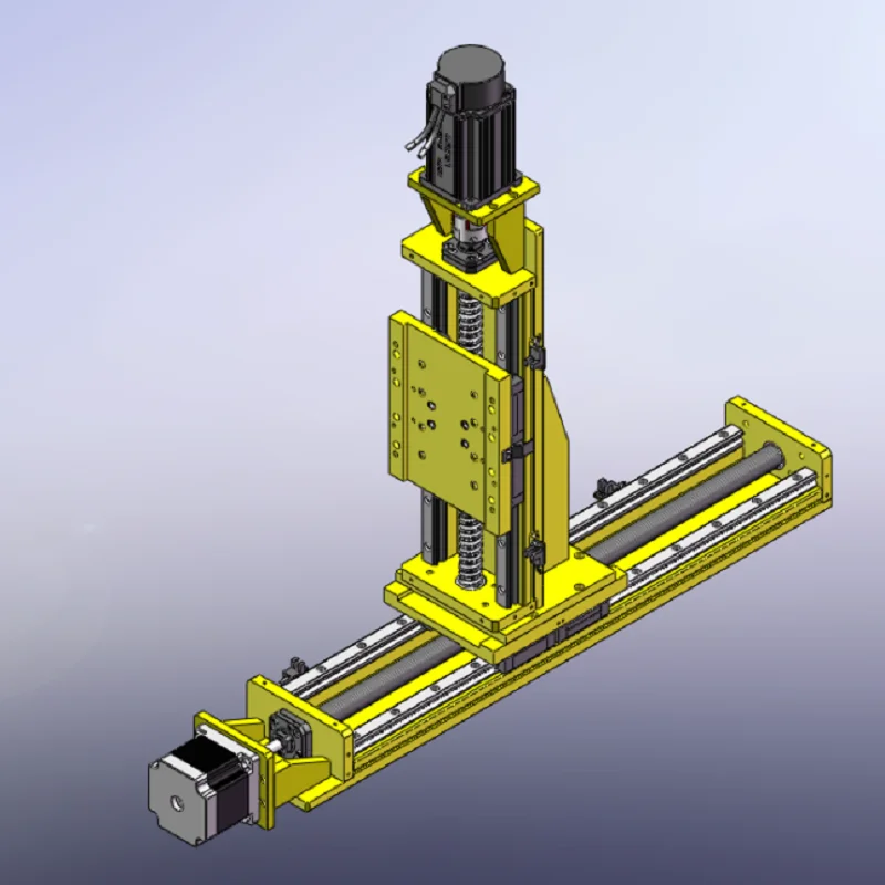 High Precision Heavy Load Cnc Rail Linear Guide Line Electric Ball Screw Drive Linear Module Xyz Cross Slide Working Table