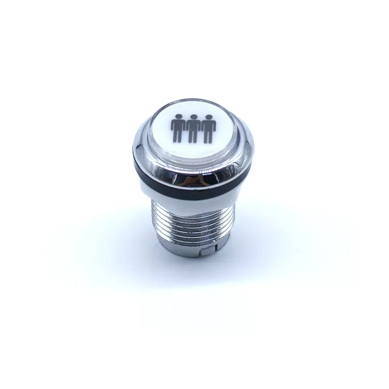 

10 шт./компл., 33 мм, хромированная кнопка, 3P/4P, посеребренные кнопки для плеера/запуск/монеты