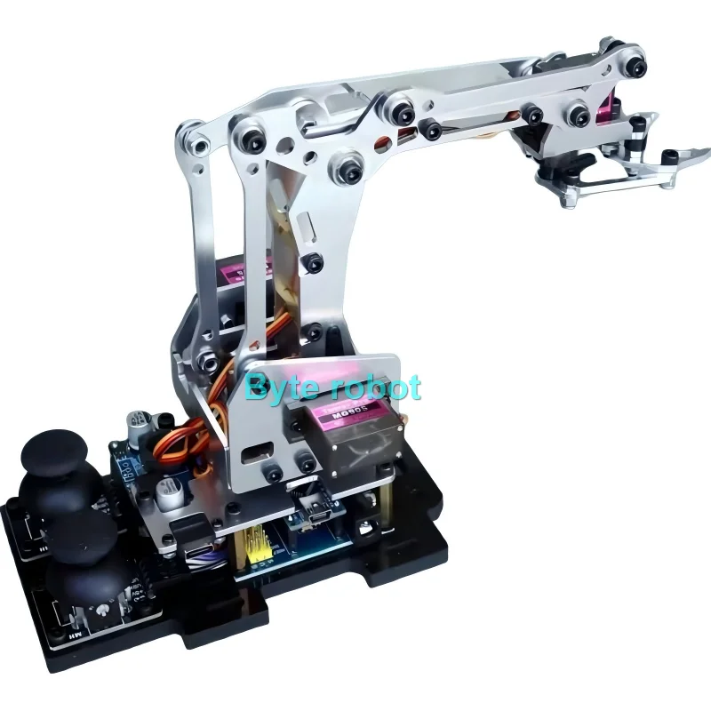 MG90S Metal MeArm 4 DOF Robot Arm Claw Joystick Control Servo Manipulator for Arduino Robot DIY Kit Programmable Mechanical Arm