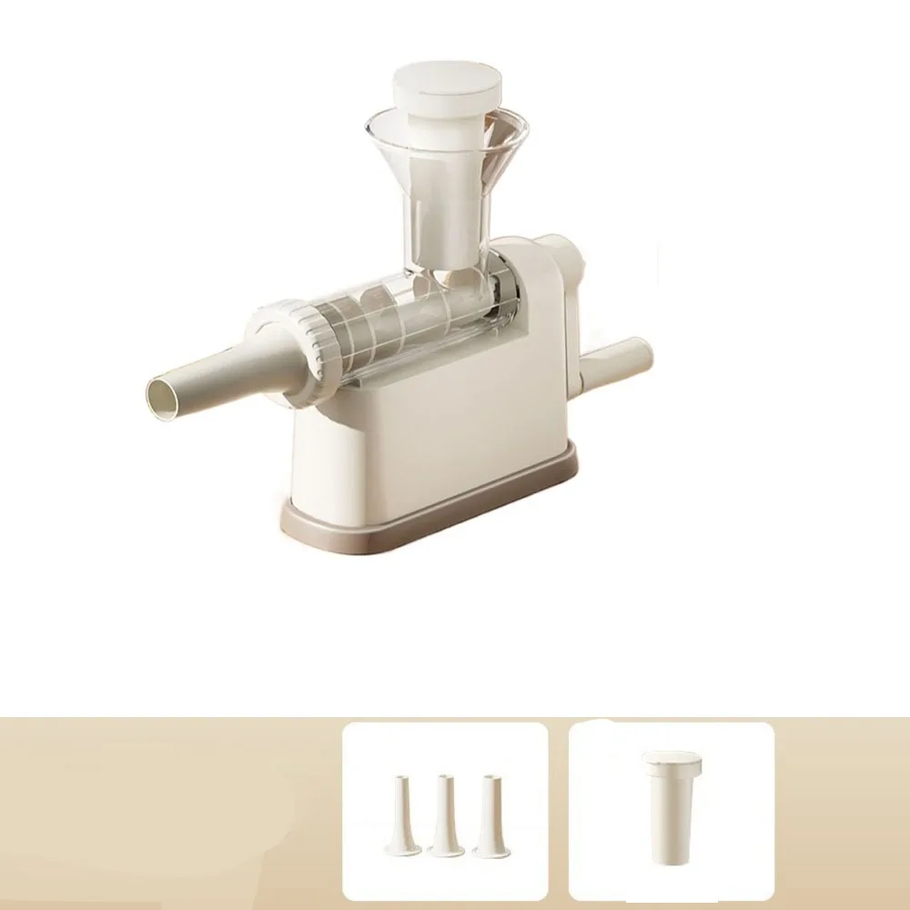 

Manual Operation Sausage Making Tool with 3 Filling Nozzles Stuffing Pipe Manual Meat Stuffer Large Capacity Fast Filling