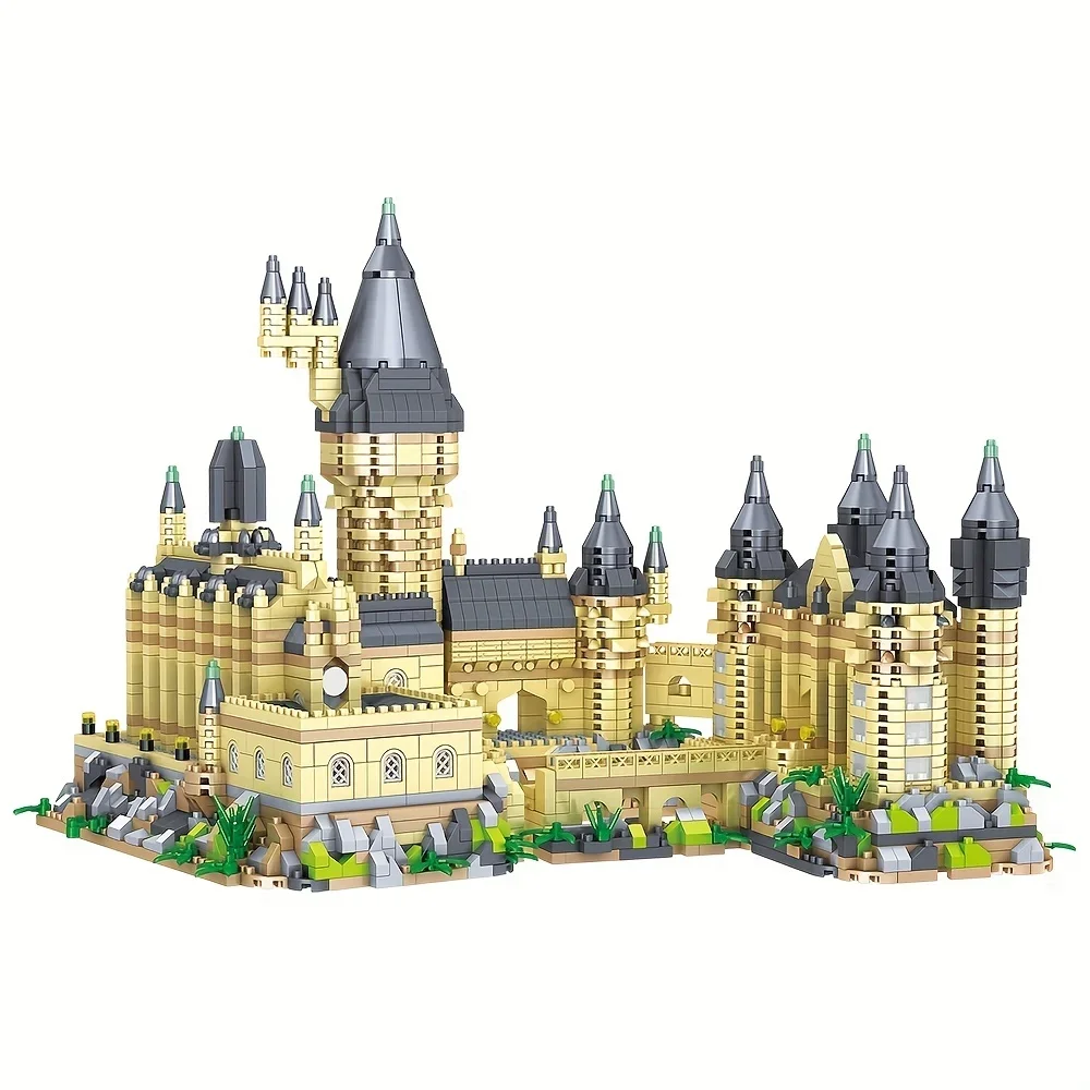 Creative Diamond Bricks Hogwarts Castle Magic College Building Blocks Construction Education Toys Puzzle Gifts For Children Kids