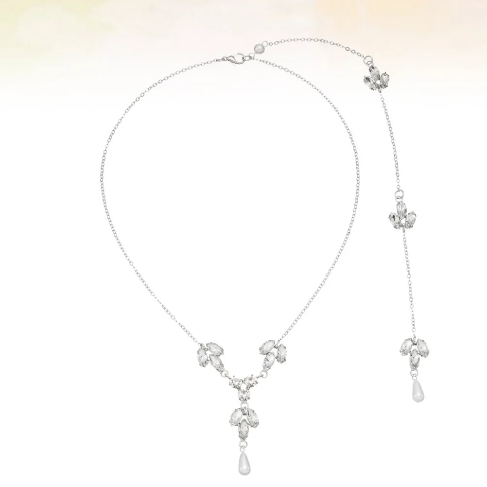 

Bridal Statement Necklace Jewelry Necklaces Girls Pendant Ladies Back Chain