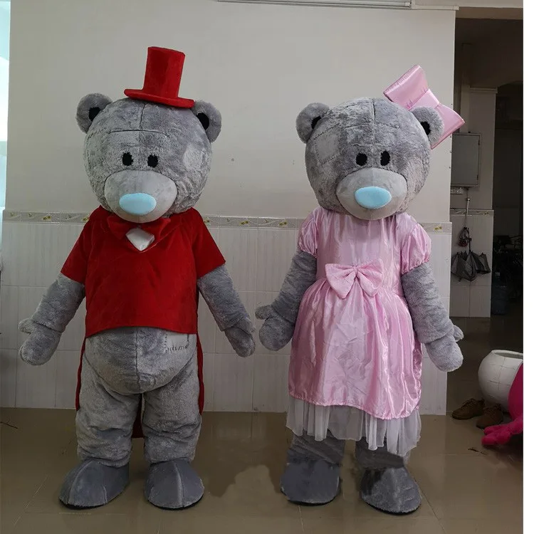 

Wedding Teddy Bear Mascot Costume Cartoon Character Birthday Party Bears Maskote theme Anime Cosplay Costumes Carnival Event