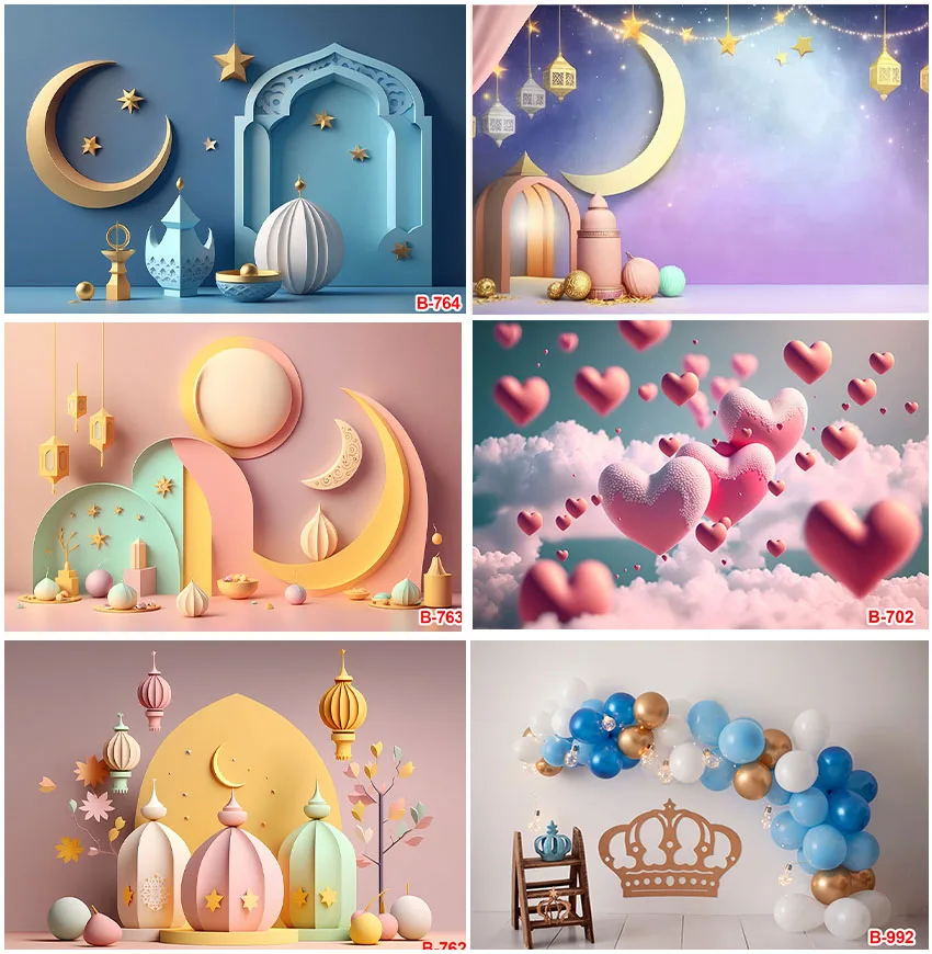 

Newborn Backdrops Photography Baby Shower Decoration Customized Birthday Party Wedding Family Portrait Backgrounds Props Banner